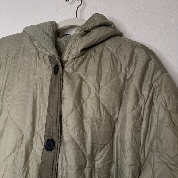 ASOS Olive Green Quilted Puffer Jacket - Picture 7 of 11